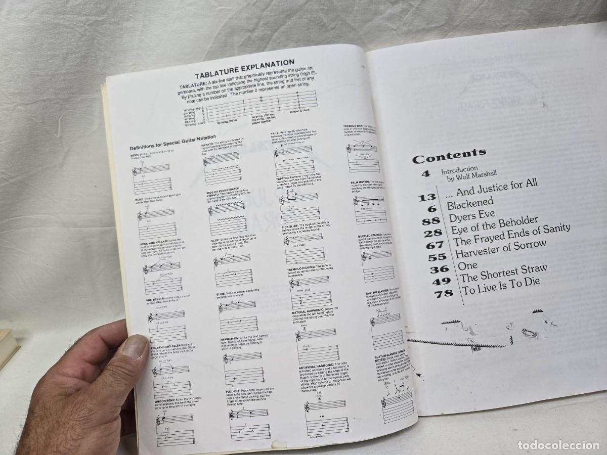 Cat&aacute;logos de m&uacute;sica: LIBRO DE PARTITURAS METALLICA - Foto 5