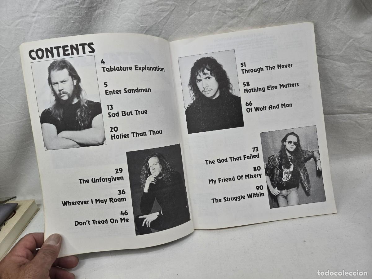 Cat&aacute;logos de m&uacute;sica: LIBRO DE PARTITURAS METALLICA - Foto 4