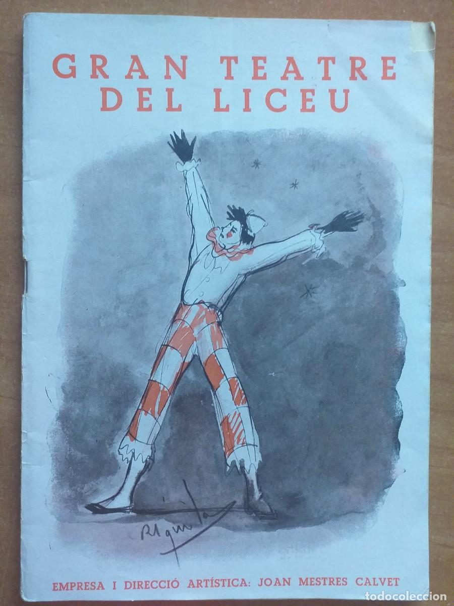 Cat&aacute;logos de m&uacute;sica: 1936 PROGRAMA GRAN TEATRE DEL LICEU DE BARCELONA - Foto 1