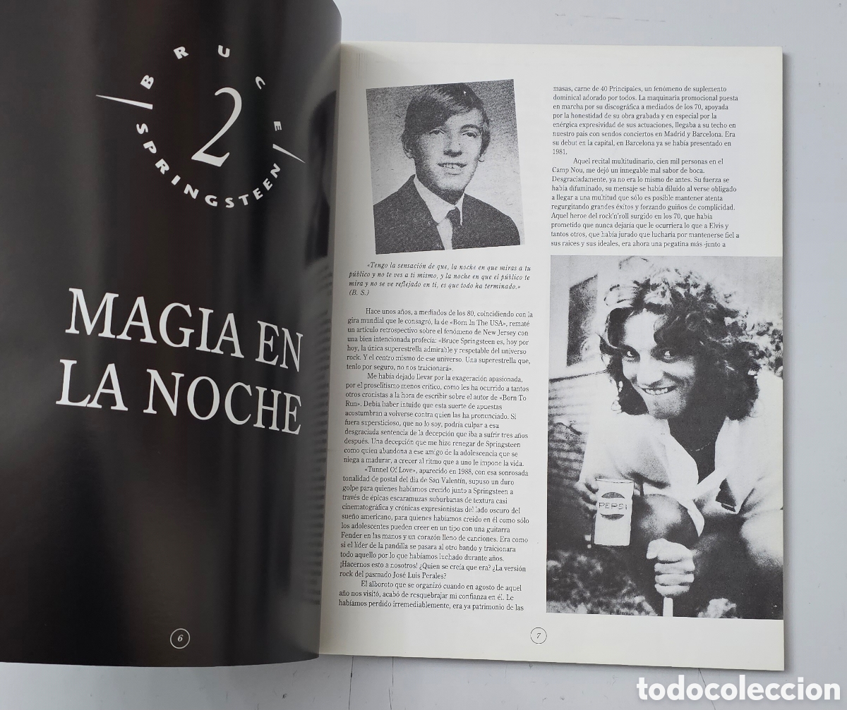 Cat&aacute;logos de m&uacute;sica: LIBRO BRUCE SPRINGSTEEN (Espa&ntilde;a - La Mascara - 1992) - Foto 8