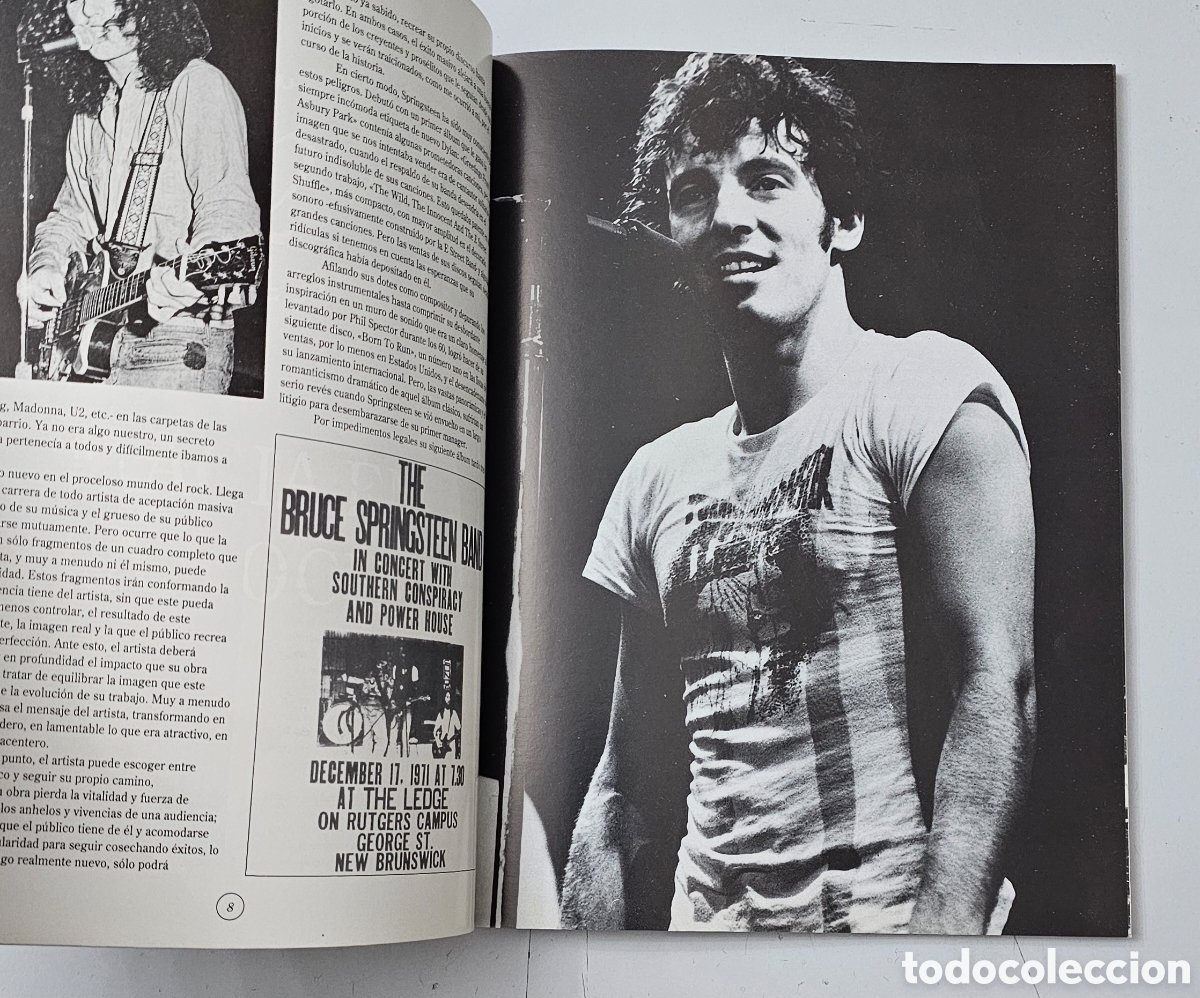 Cat&aacute;logos de m&uacute;sica: LIBRO BRUCE SPRINGSTEEN (Espa&ntilde;a - La Mascara - 1992) - Foto 9