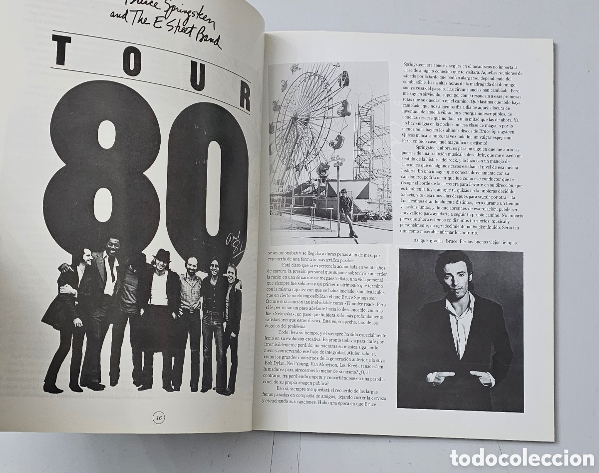 Cat&aacute;logos de m&uacute;sica: LIBRO BRUCE SPRINGSTEEN (Espa&ntilde;a - La Mascara - 1992) - Foto 12