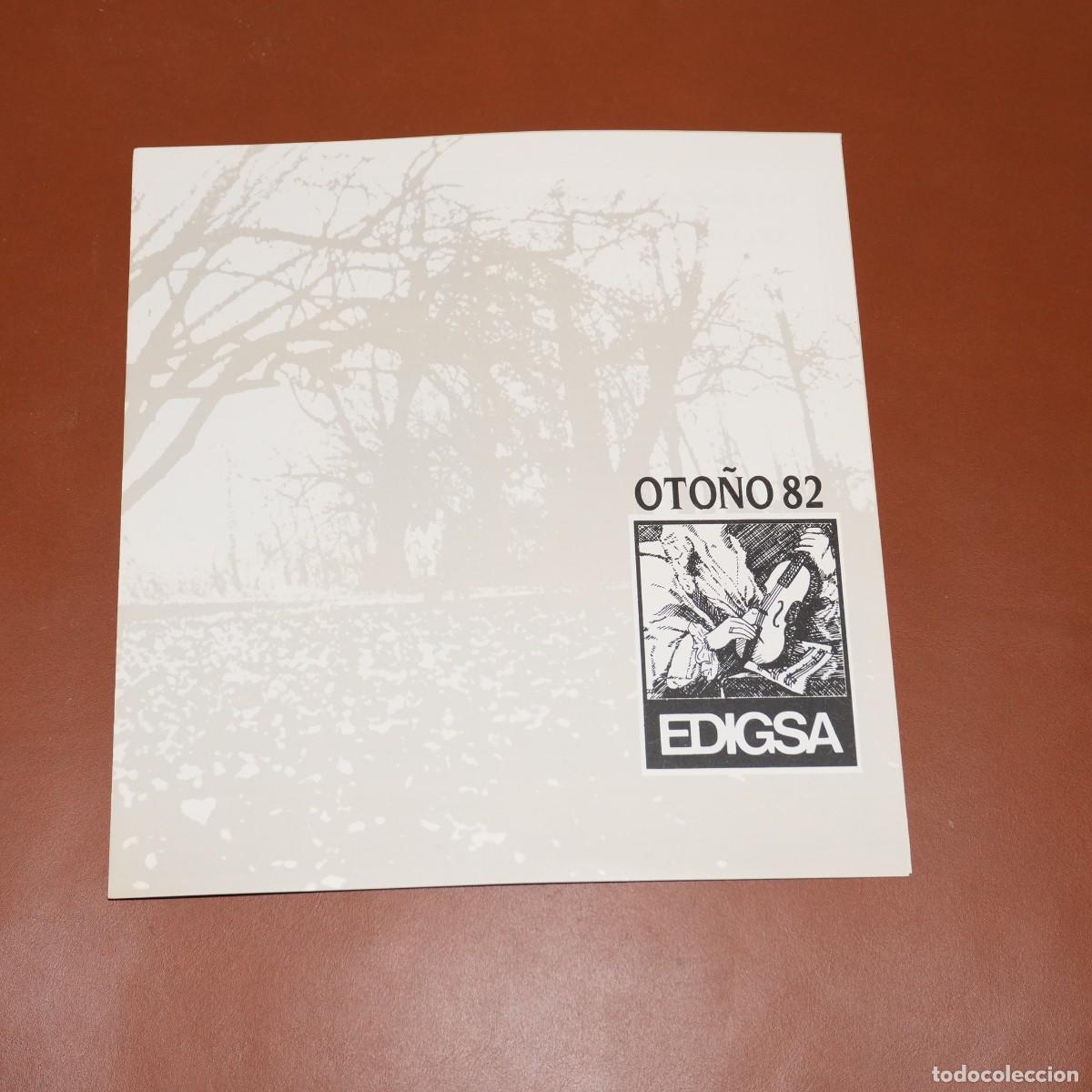 Cat&aacute;logos de m&uacute;sica: TRIPTICO - CATALOGO DE DISCOS EDIGSA - OTO&Ntilde;O 1982 - Foto 1