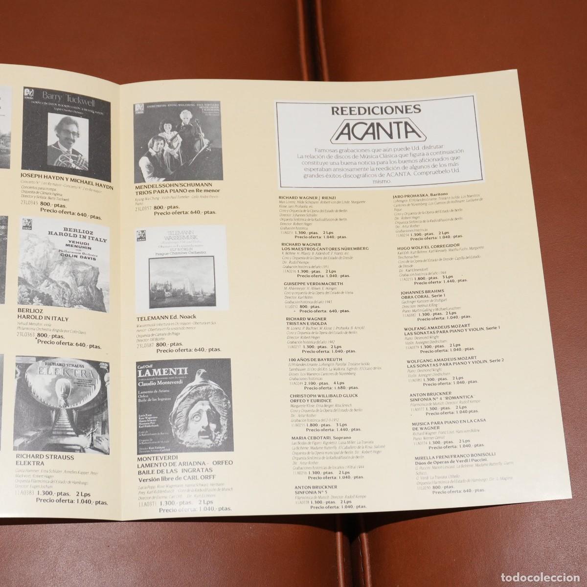 Cat&aacute;logos de m&uacute;sica: TRIPTICO - CATALOGO DE DISCOS EDIGSA - OTO&Ntilde;O 1982 - Foto 4