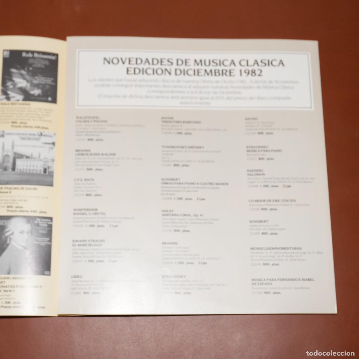 Cat&aacute;logos de m&uacute;sica: TRIPTICO - CATALOGO DE DISCOS EDIGSA - OTO&Ntilde;O 1982 - Foto 5