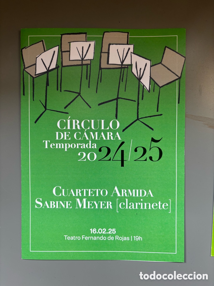 Cat&aacute;logos de m&uacute;sica: Programa de Mano del Sabine Meyer (&uacute;ltimo concierto) Clarinete - Foto 1