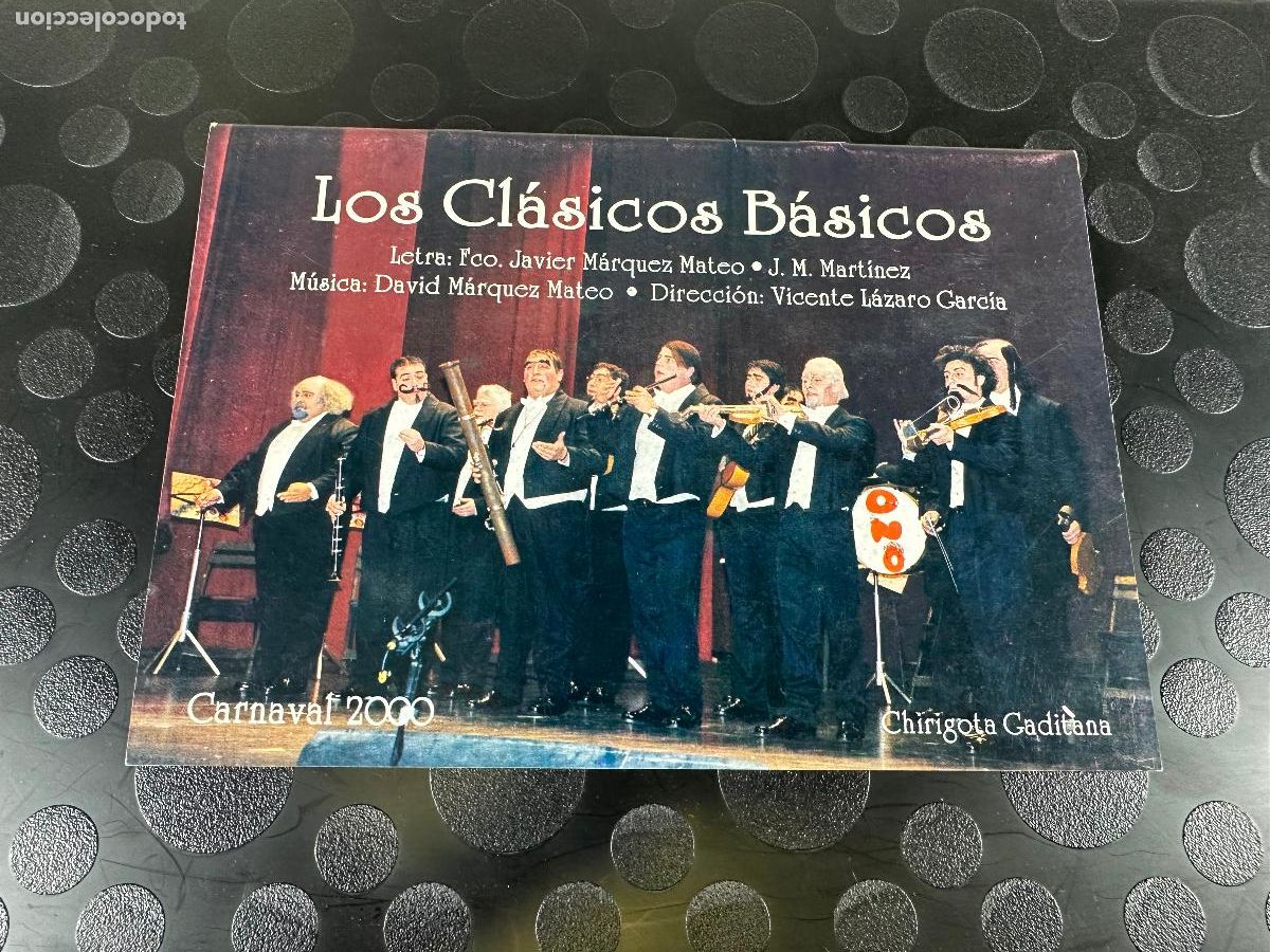 Cat&aacute;logos de m&uacute;sica: CARNAVAL DE C&Aacute;DIZ . LIBRETO 2000 CHIRIGOTA LOS CL&Aacute;SICOS B&Aacute;SICOS - Foto 1