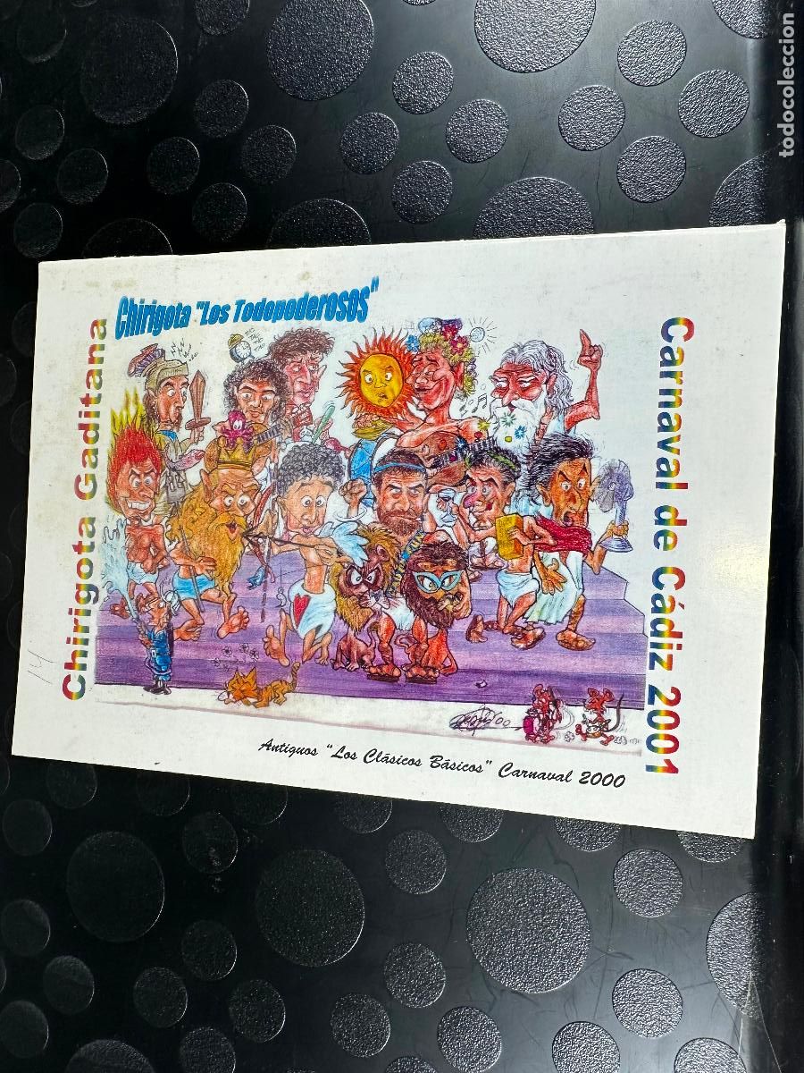 Cat&aacute;logos de m&uacute;sica: CARNAVAL DE C&Aacute;DIZ . LIBRETO 2001 CHIRIGOTA LOS TODOPODEROSOS - Foto 2