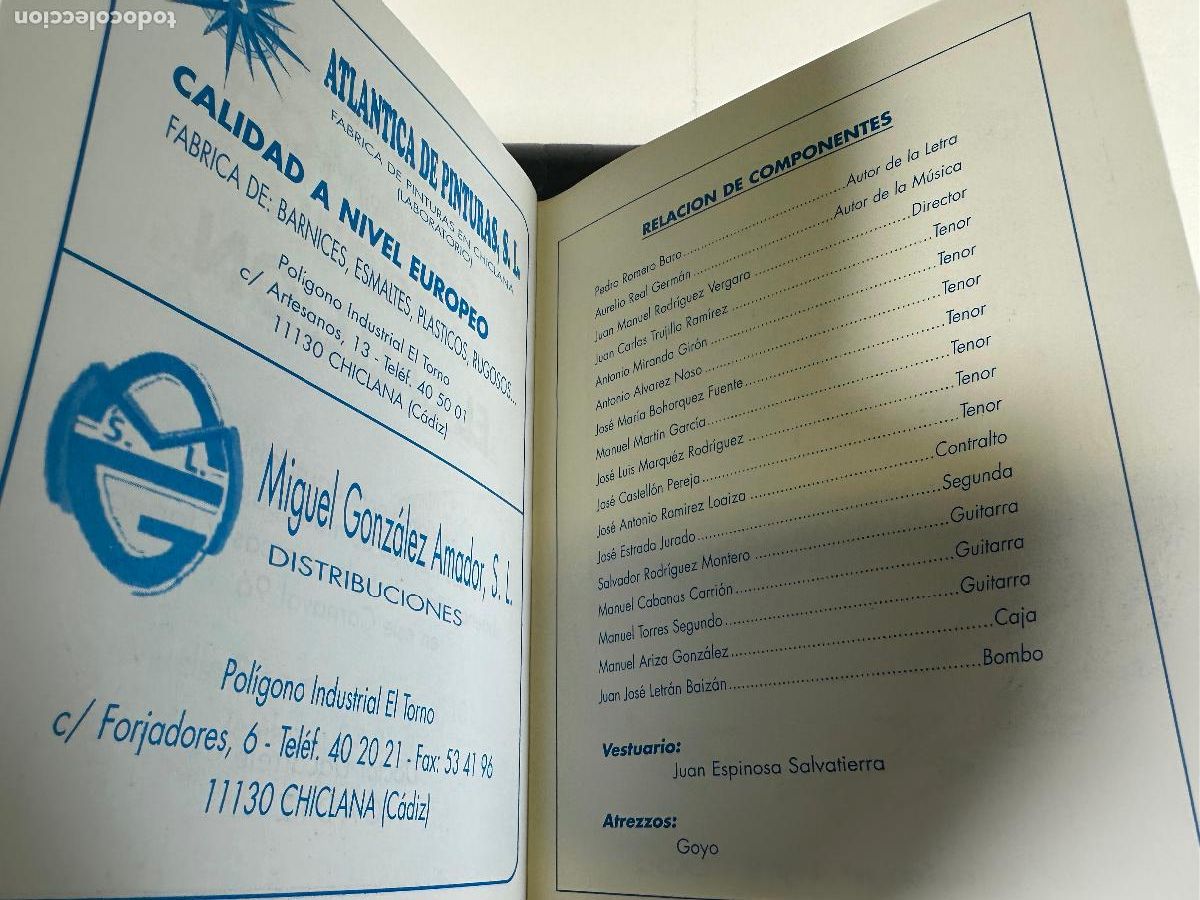 Cat&aacute;logos de m&uacute;sica: CARNAVAL DE C&Aacute;DIZ . LIBRETO 1996 MAMARRACHO - Foto 3