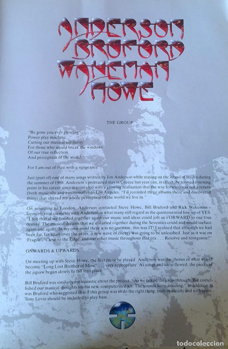 Cat&aacute;logos de m&uacute;sica: ABWH (YES) Programa Booklet Tour - Foto 6