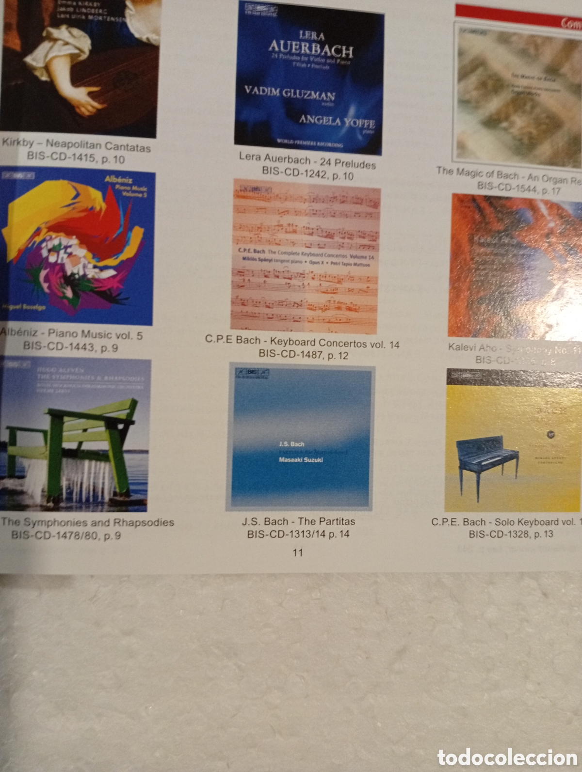Cat&aacute;logos de m&uacute;sica: BIS. CAT&Aacute;LOGO COMPLETO 2005. - Foto 9