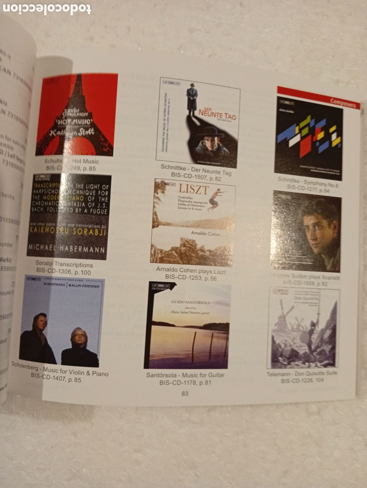 Cat&aacute;logos de m&uacute;sica: BIS. CAT&Aacute;LOGO COMPLETO 2005. - Foto 14