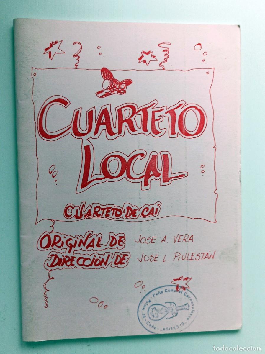 Cat&aacute;logos de m&uacute;sica: LIBRETO CARNAVAL DE CADIZ 1997 CUARTETO LOCAL - Foto 1
