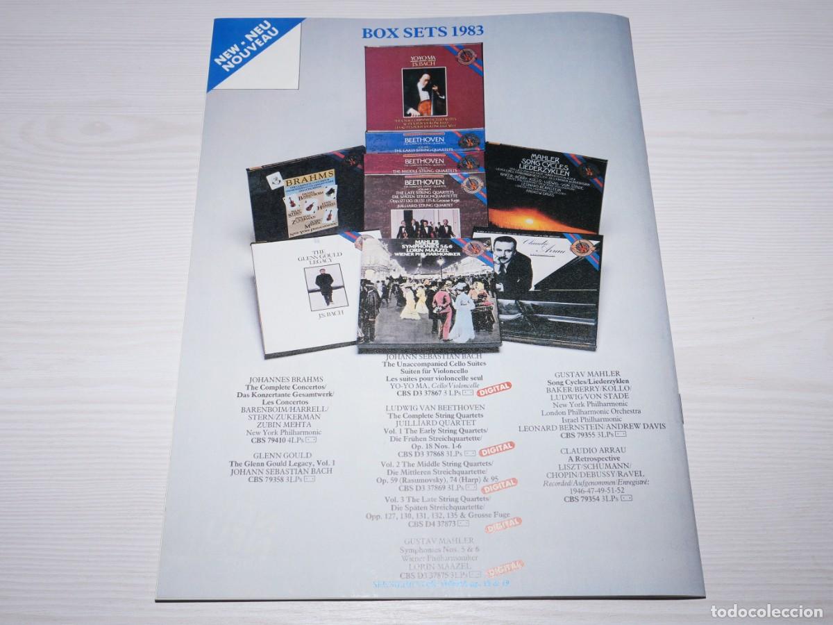 Cat&aacute;logos de m&uacute;sica: CATALOGO DE DISCOS CBS MASTERWORKS - 1983 - 1984 - Foto 4