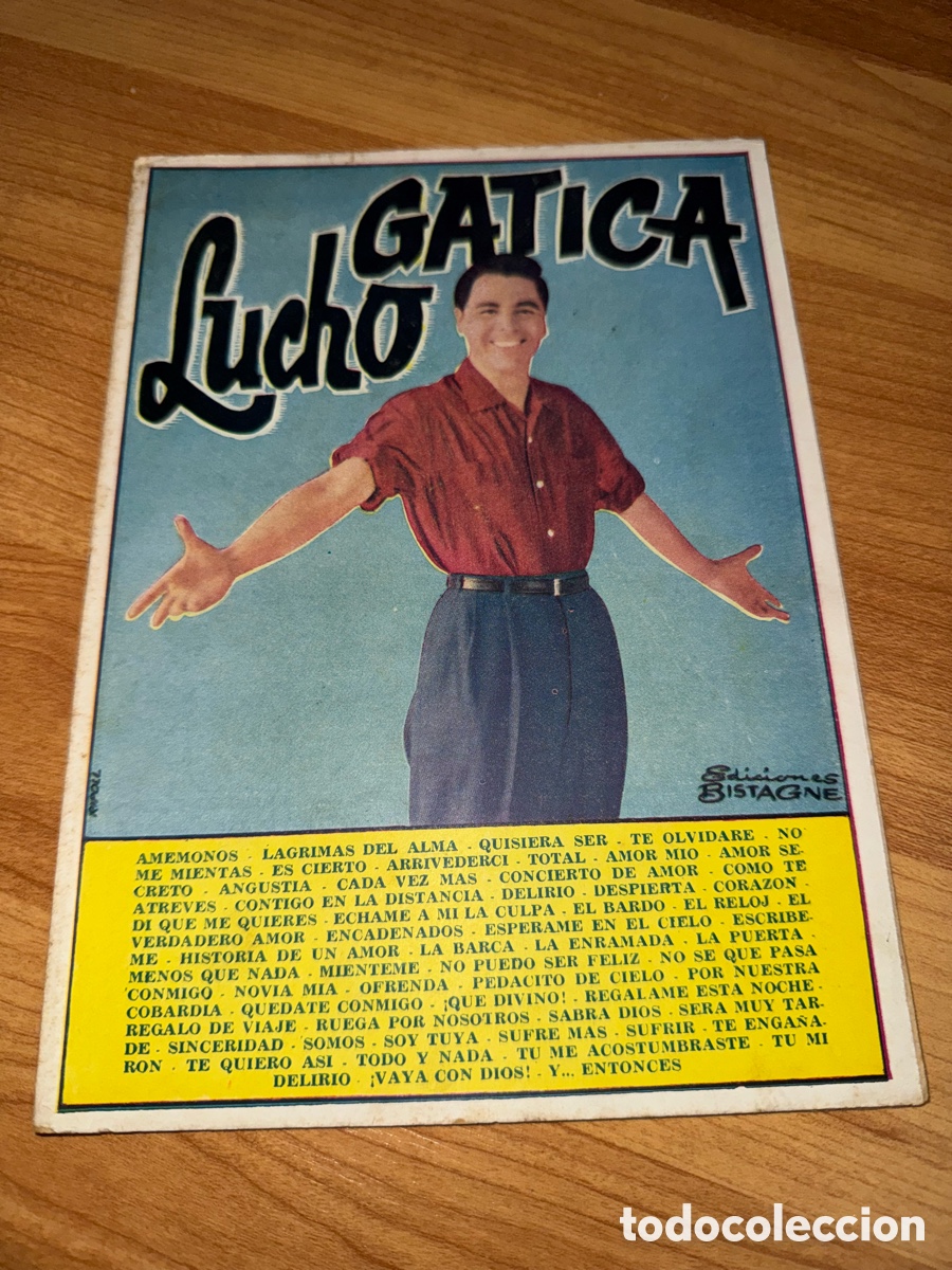 Cat&aacute;logos de m&uacute;sica: Lucho Gatica - Cancionero - Foto 1