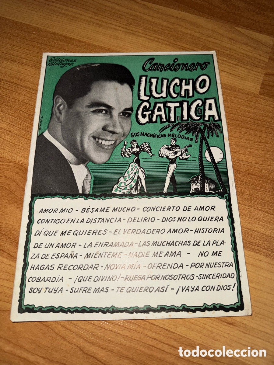 Cat&aacute;logos de m&uacute;sica: Lucho Gatica - Cancionero - Foto 1