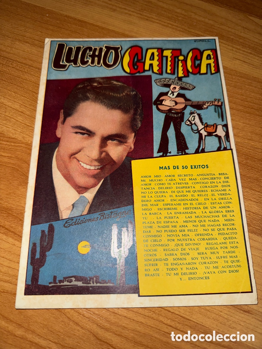 Cat&aacute;logos de m&uacute;sica: Lucho Gatica - Cancionero - Foto 1