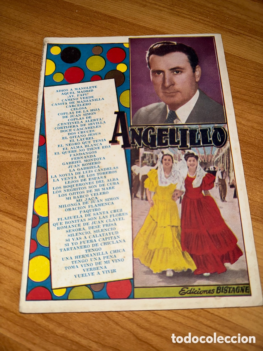 Cat&aacute;logos de m&uacute;sica: Angelillo - Cancionero - Foto 1