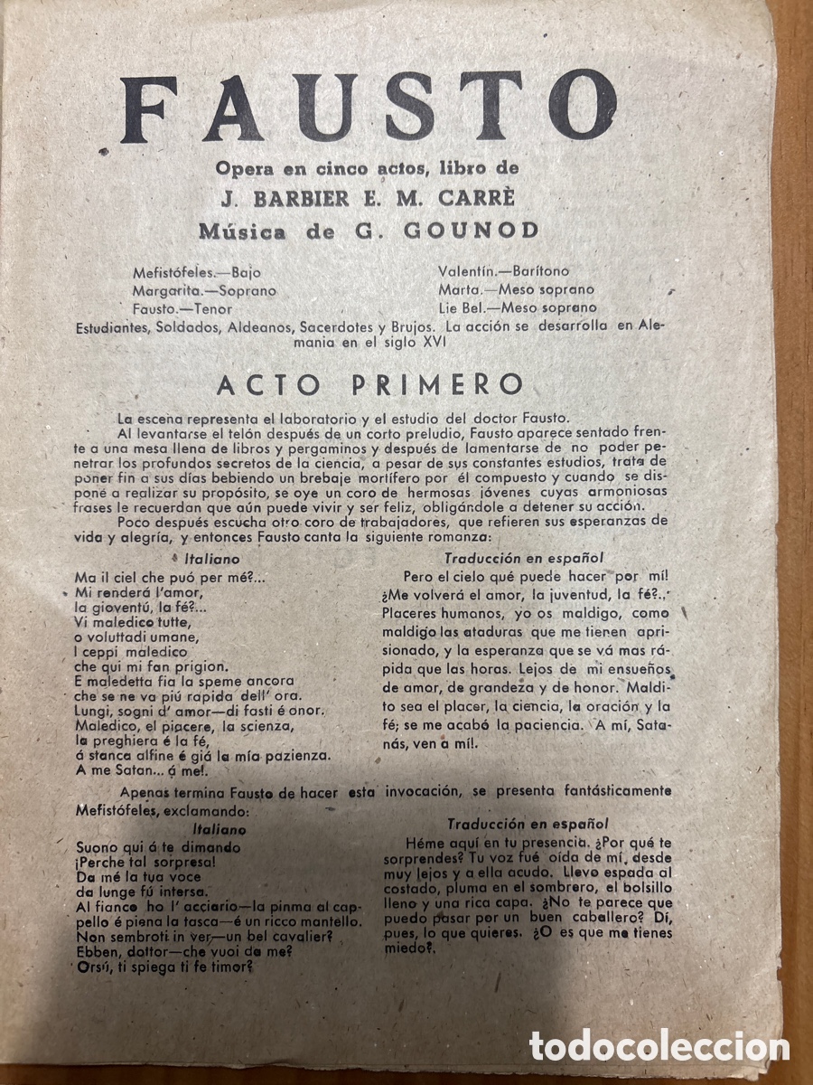 Cat&aacute;logos de m&uacute;sica: 3 programas ant&iacute;guos opera - Foto 6