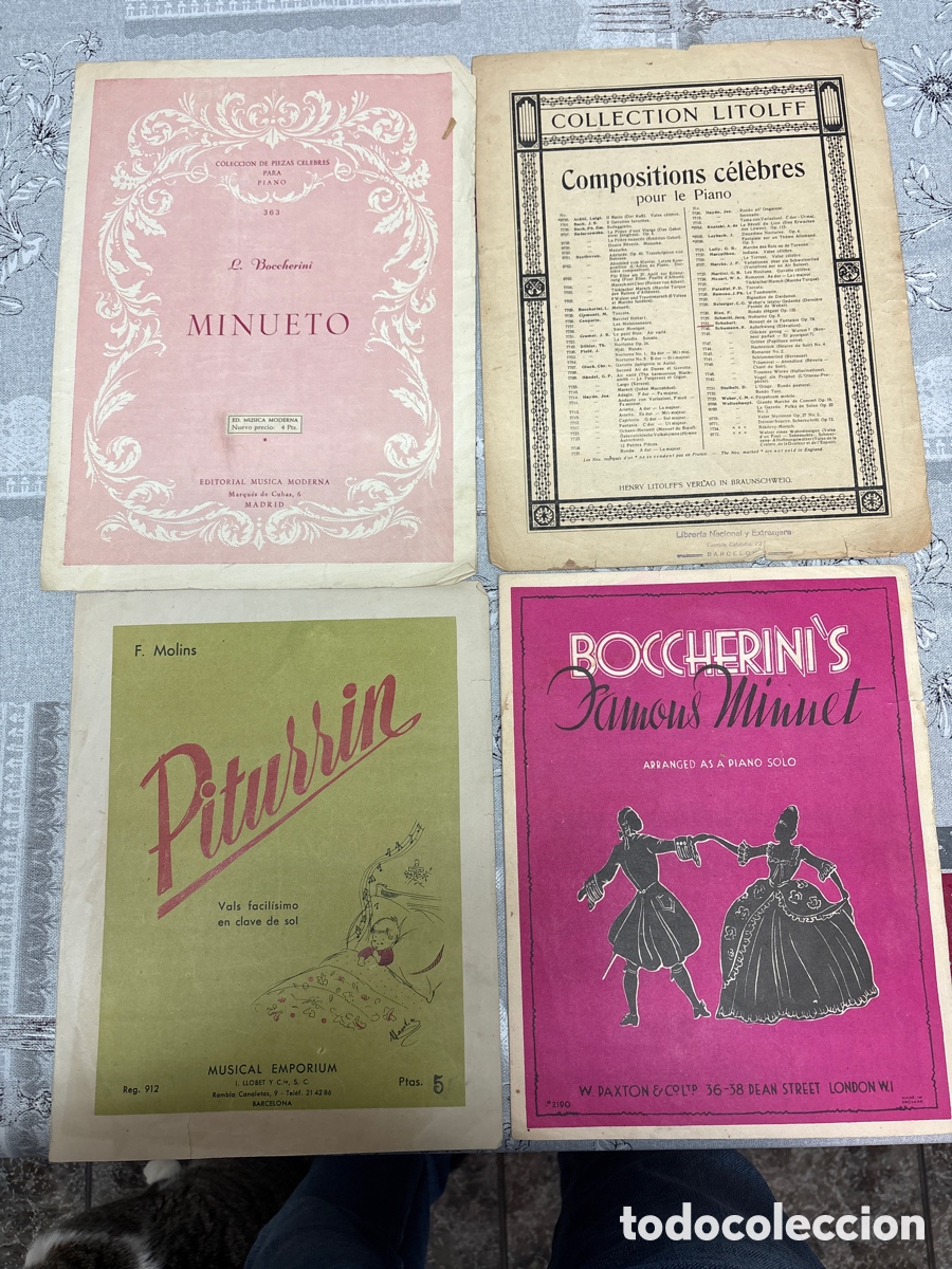 Cat&aacute;logos de m&uacute;sica: 4 partituras antiguas - Foto 1