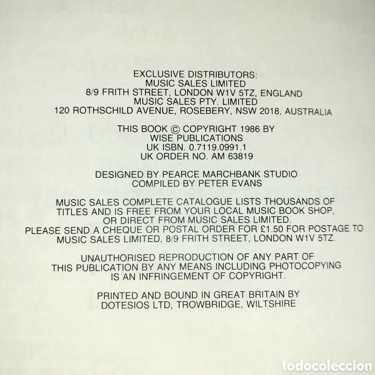 Cat&aacute;logos de m&uacute;sica: Libro partituras SUPERTRAMP Anthology - Foto 3
