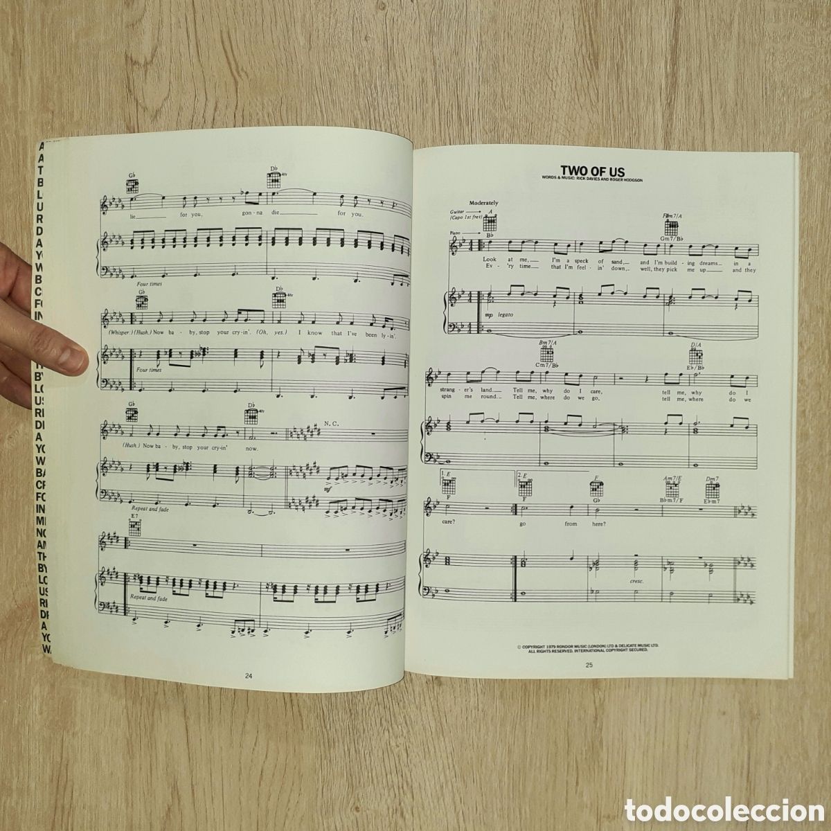 Cat&aacute;logos de m&uacute;sica: Libro partituras SUPERTRAMP Anthology - Foto 9