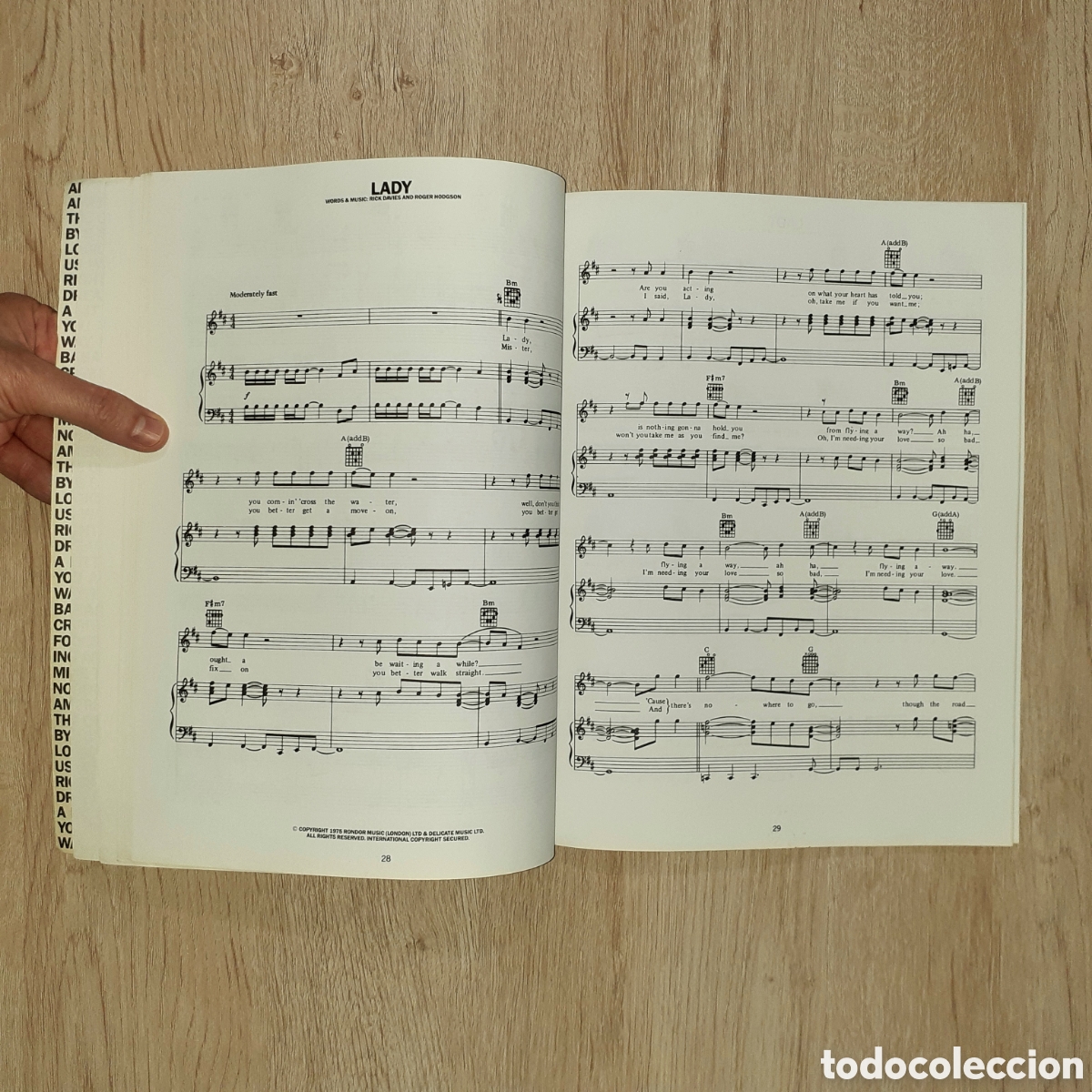 Cat&aacute;logos de m&uacute;sica: Libro partituras SUPERTRAMP Anthology - Foto 10
