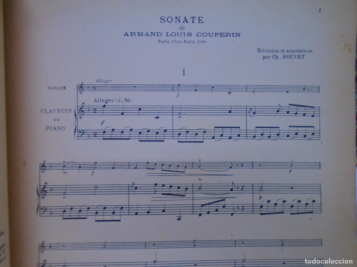 Cat&aacute;logos de m&uacute;sica: ARMAND LOUIS COUPERIN/SONATE/E. DEMETS,1908. - Foto 2