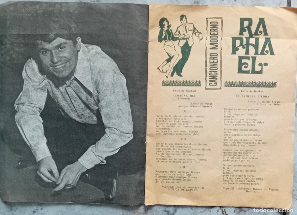 Cat&aacute;logos de m&uacute;sica: RAPHAEL. CANCIONERO MODERNO. - Foto 1