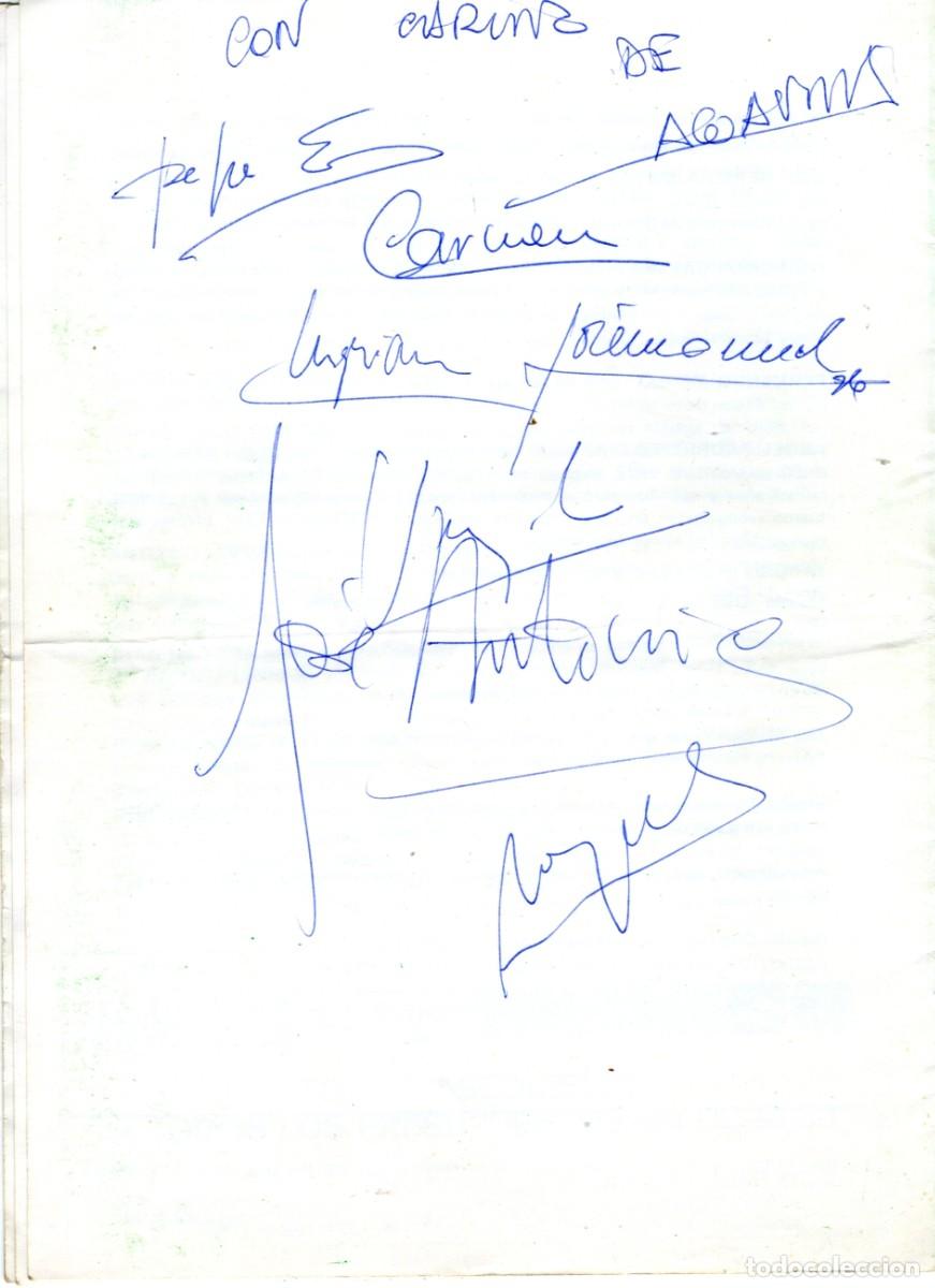 Cat&aacute;logos de m&uacute;sica: Aguaviva. Aut&oacute;grafos. Dos programas de mano - Foto 2