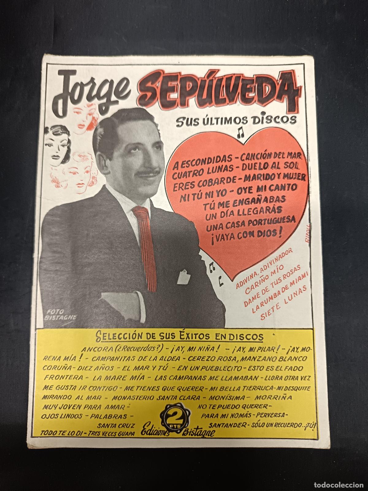 Cat&aacute;logos de m&uacute;sica: Cancionero de Jorge Sep&uacute;lveda - Foto 1