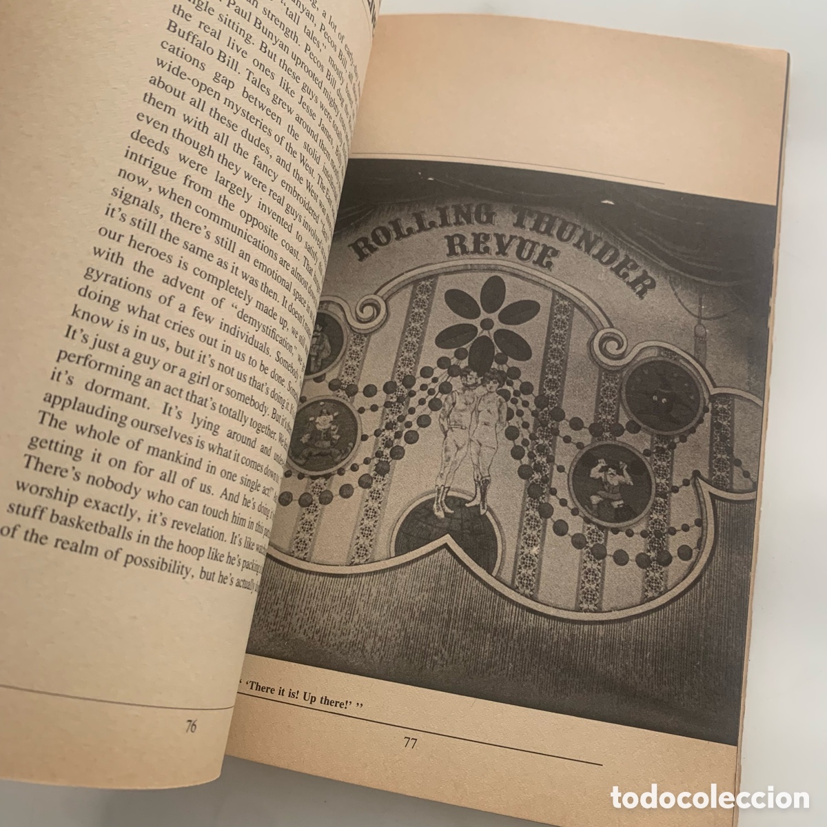 Cat&aacute;logos de m&uacute;sica: LIBRO DE 1978 BOB DYLAN ROLLING THUNDER LOGBOOK - Foto 4