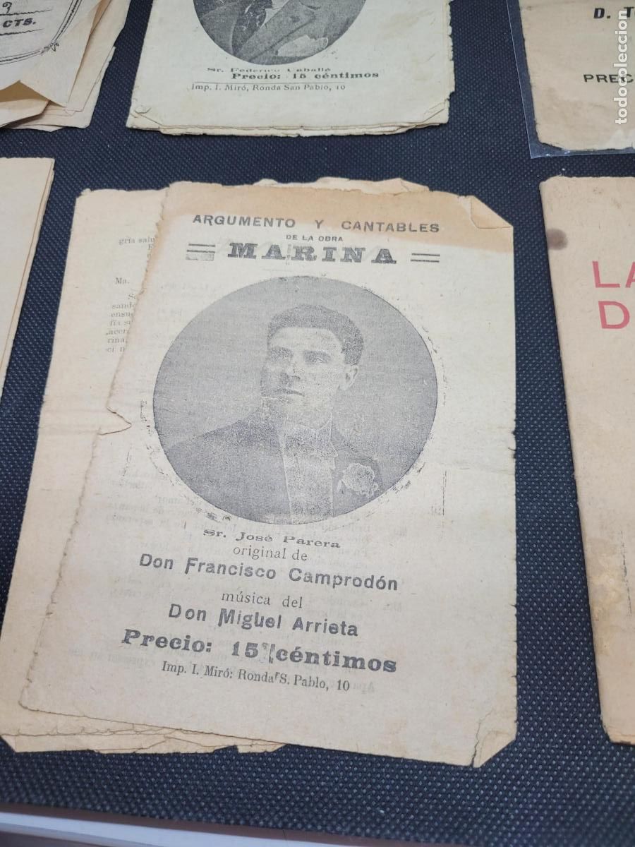 Cat&aacute;logos de m&uacute;sica: Programas antiguos Zarzuela Argumentos teatro y simiares - Foto 2