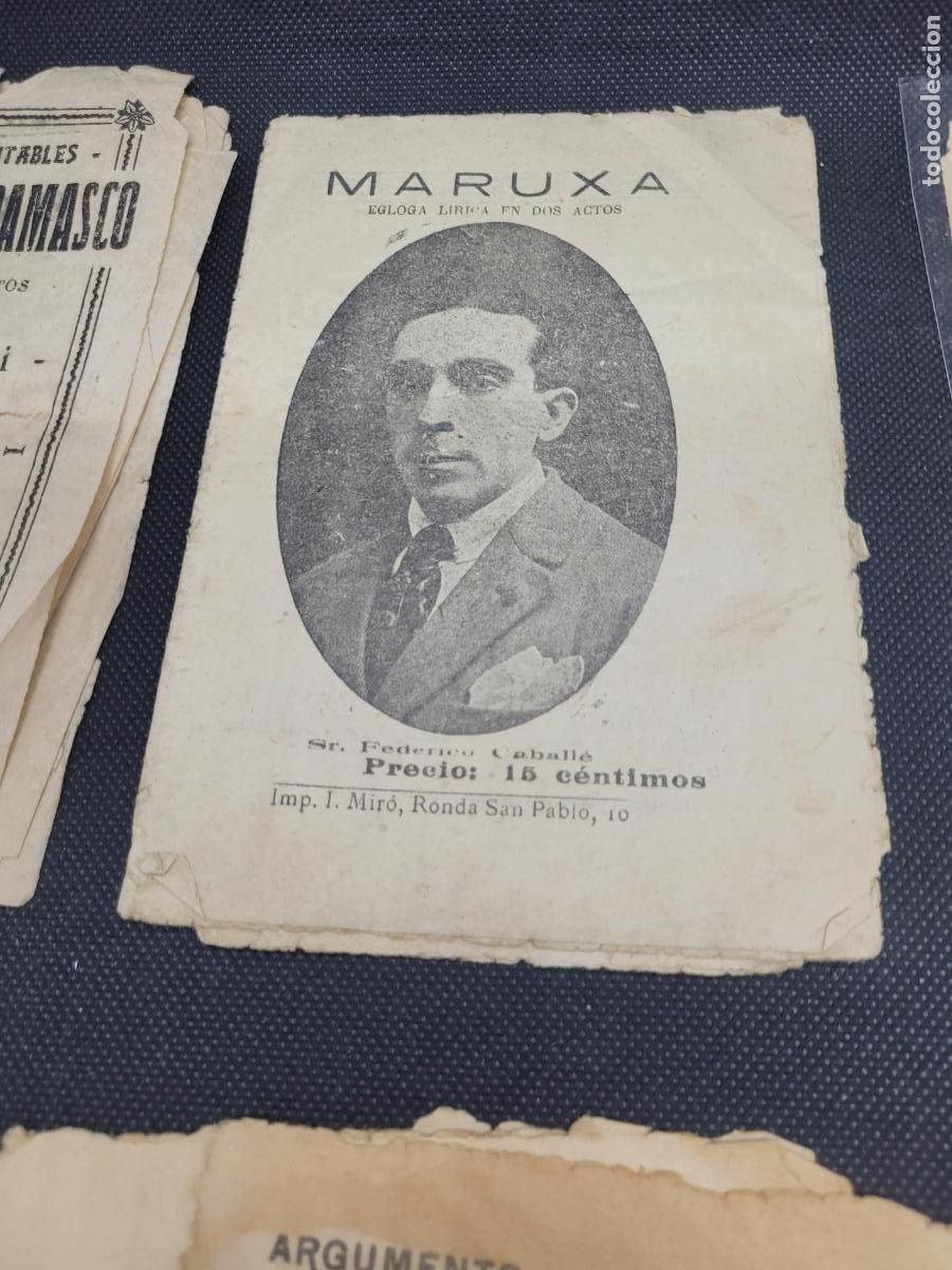 Cat&aacute;logos de m&uacute;sica: Programas antiguos Zarzuela Argumentos teatro y simiares - Foto 4