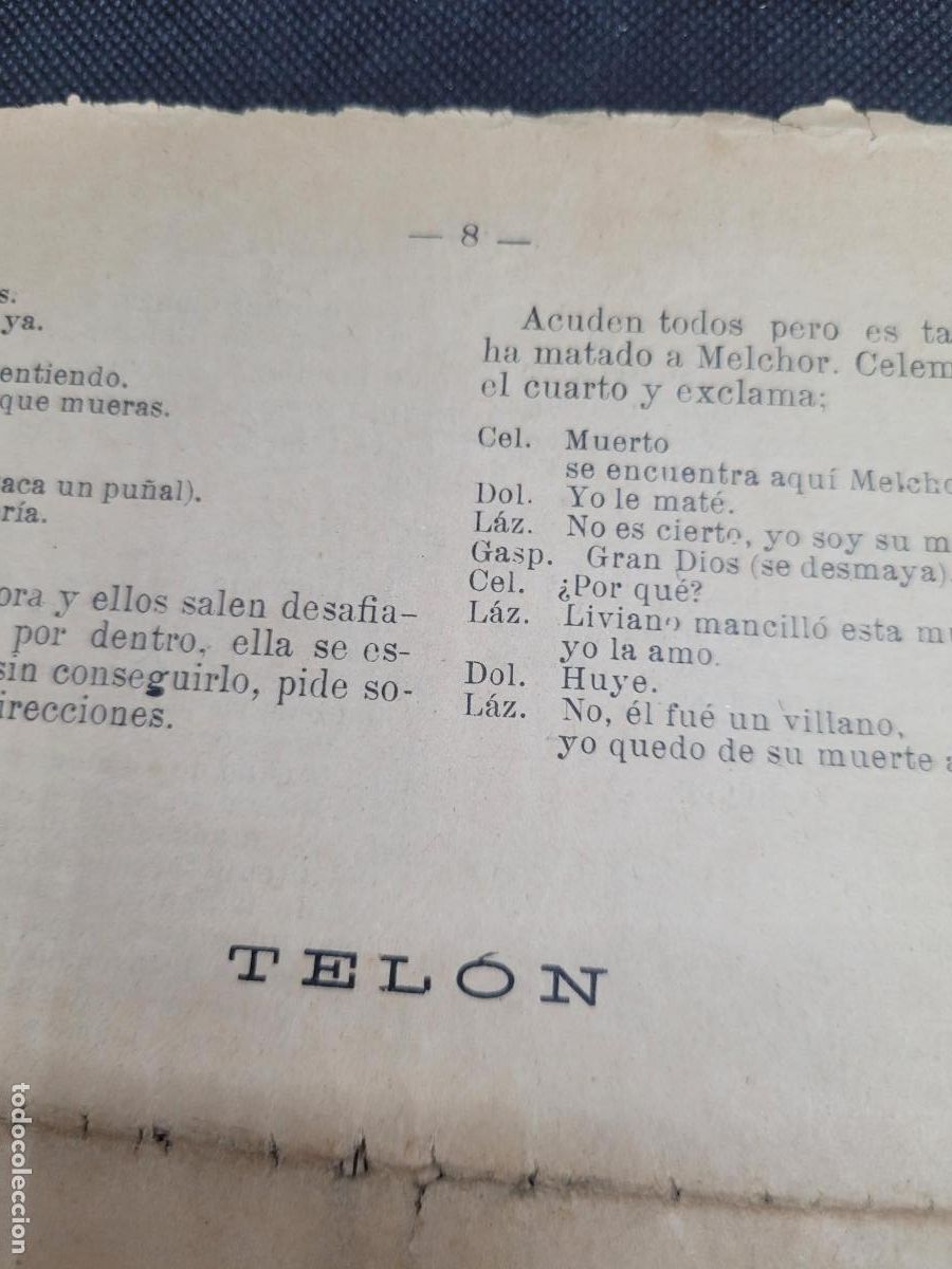 Cat&aacute;logos de m&uacute;sica: LA DOLORES argumento opera espa&ntilde;ola - Foto 2
