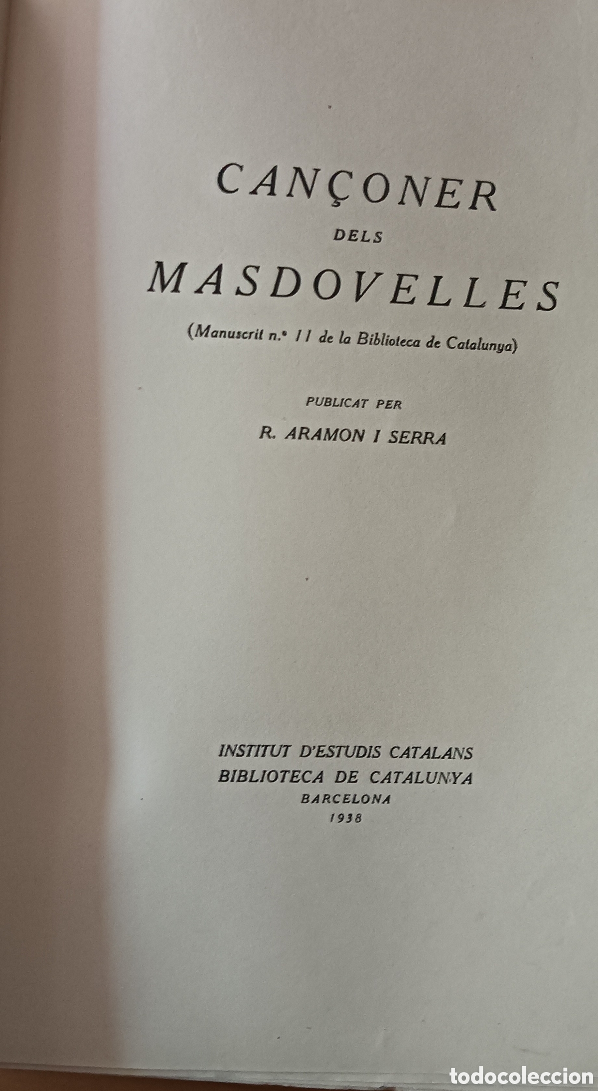 Cat&aacute;logos de m&uacute;sica: Can&ccedil;oner Dels Masdovelles - Foto 2
