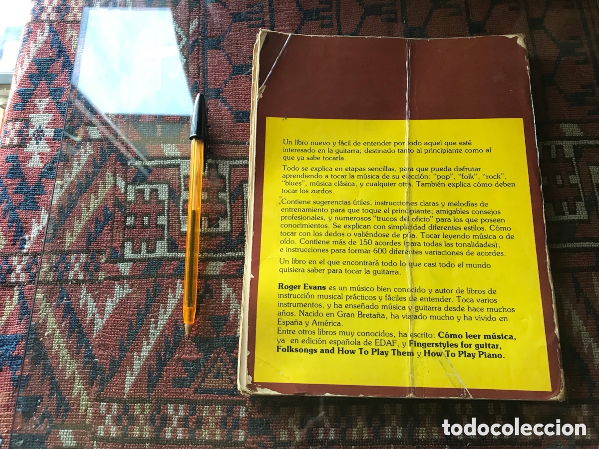Cat&aacute;logos de m&uacute;sica: Como tocar la guitarra. Roger Evans. Edaf - Foto 3