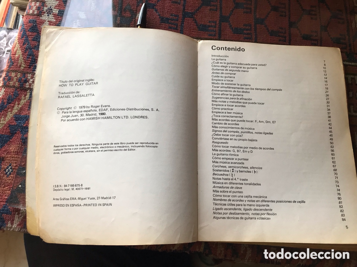 Cat&aacute;logos de m&uacute;sica: Como tocar la guitarra. Roger Evans. Edaf - Foto 5