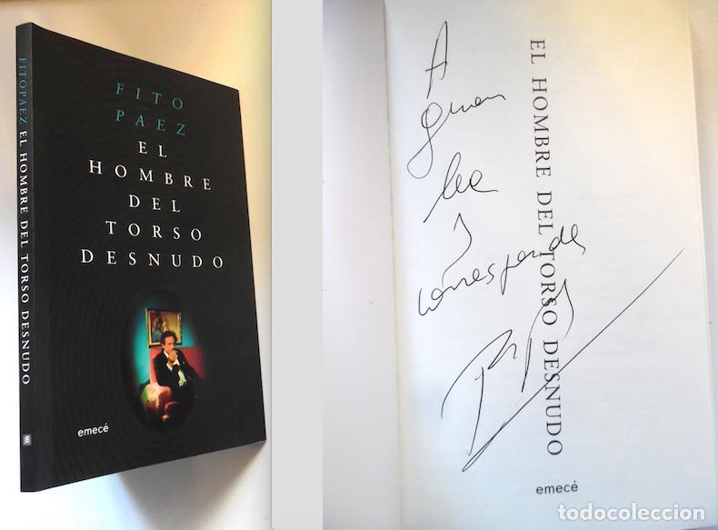 Cat&aacute;logos de M&uacute;sica: Fito P&aacute;ez firma a mano su primer libro de poemas El hombre desnudo (2025): A quien lea y corresponda