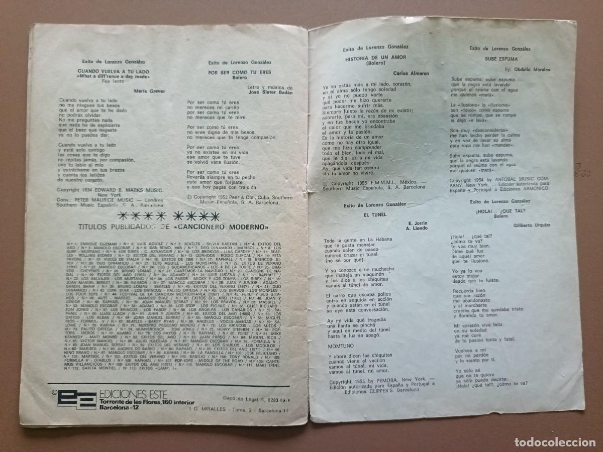 Cat&aacute;logos de m&uacute;sica: CANCIONERO MODERNO: &Eacute;XITOS CAMP - Foto 4