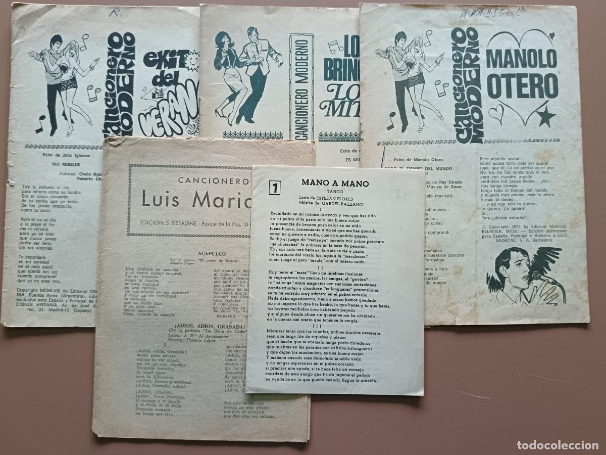 Cat&aacute;logos de m&uacute;sica: 5 CANCIONEROS SIN TAPAS - Foto 1