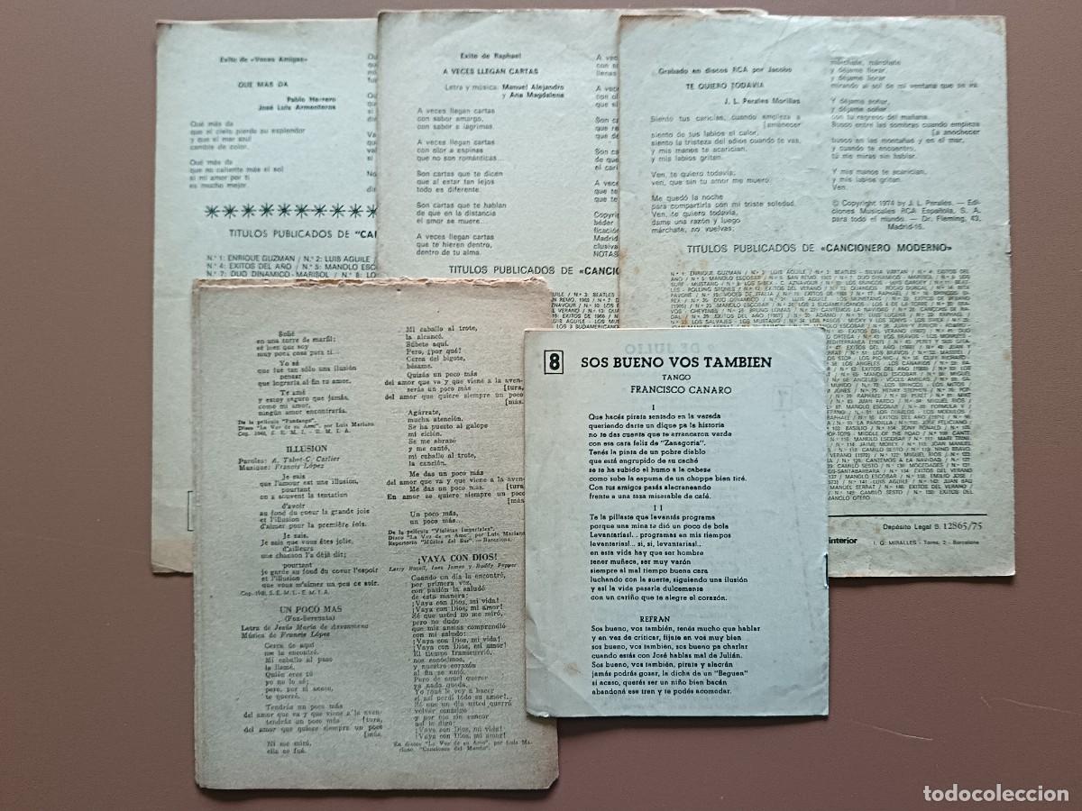Cat&aacute;logos de m&uacute;sica: 5 CANCIONEROS SIN TAPAS - Foto 2