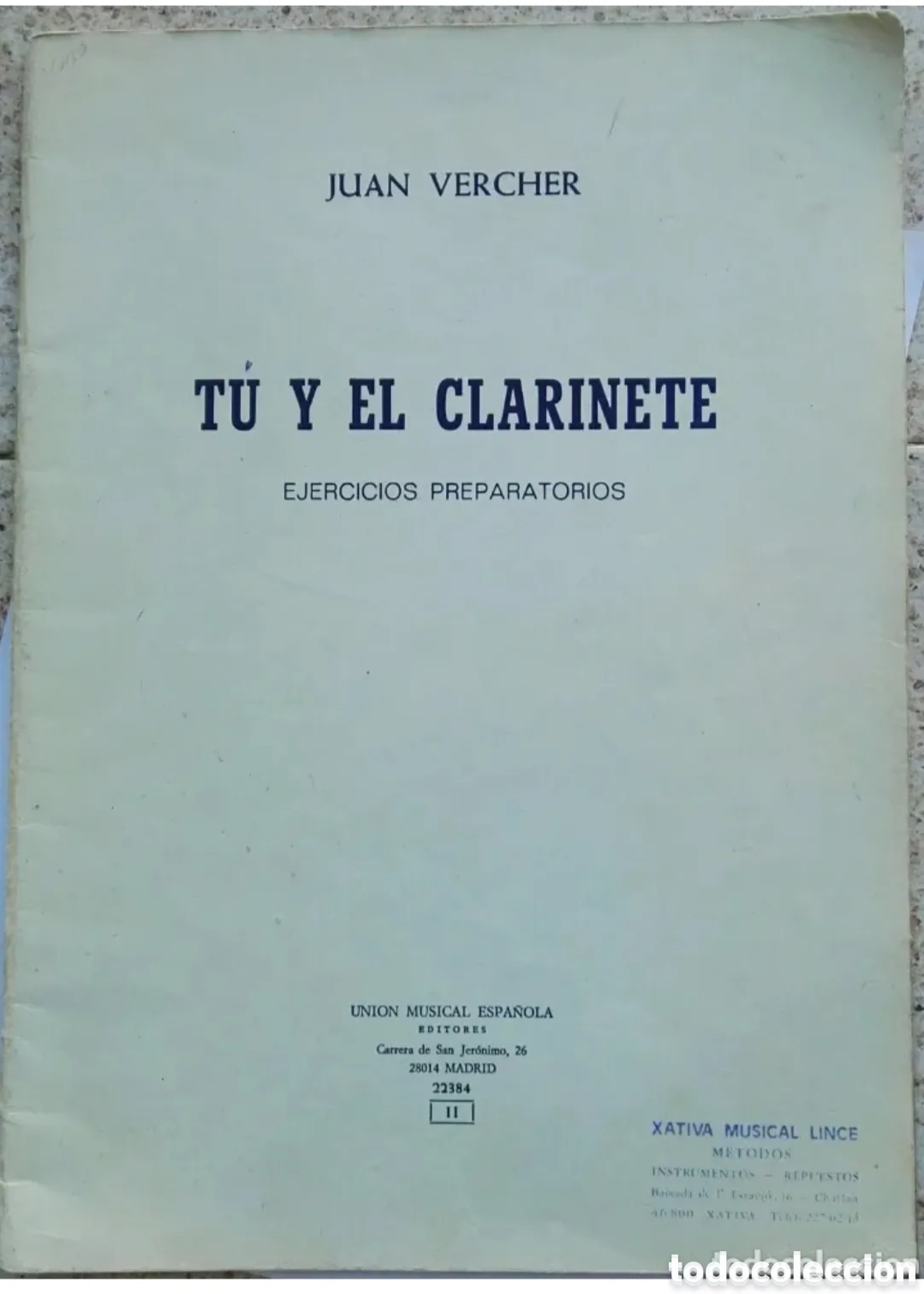 Cat&aacute;logos de m&uacute;sica: T&uacute; y el clarinete ejercicios preparatorios - Foto 1