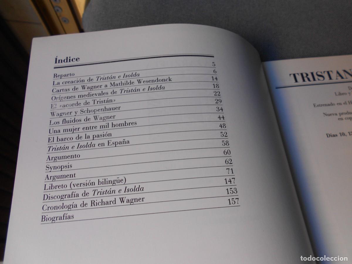Cat&aacute;logos de m&uacute;sica: LIBRETO DE OPERA TRISTAN UND ISOLDE - Foto 3