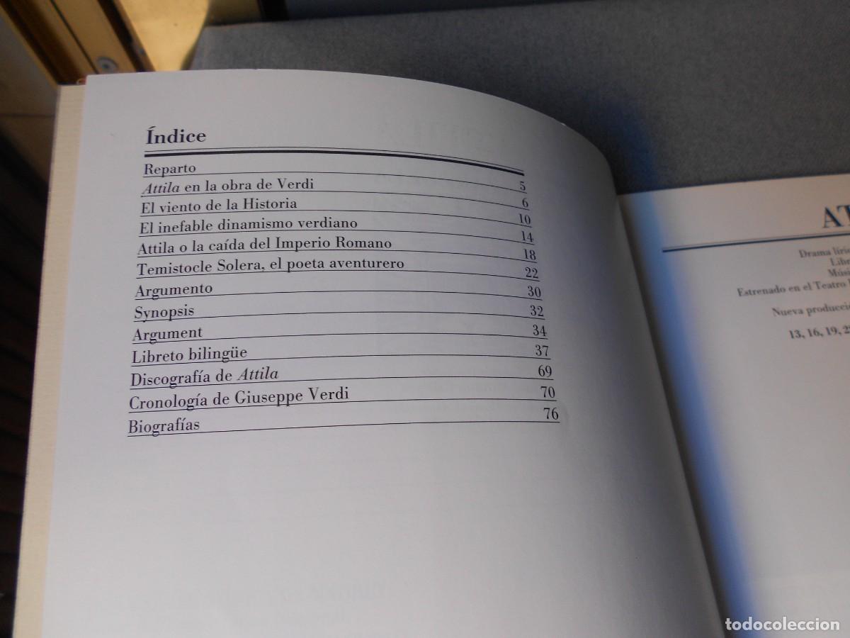 Cat&aacute;logos de m&uacute;sica: LIBRETO DE OPERA ATTILA - Foto 3