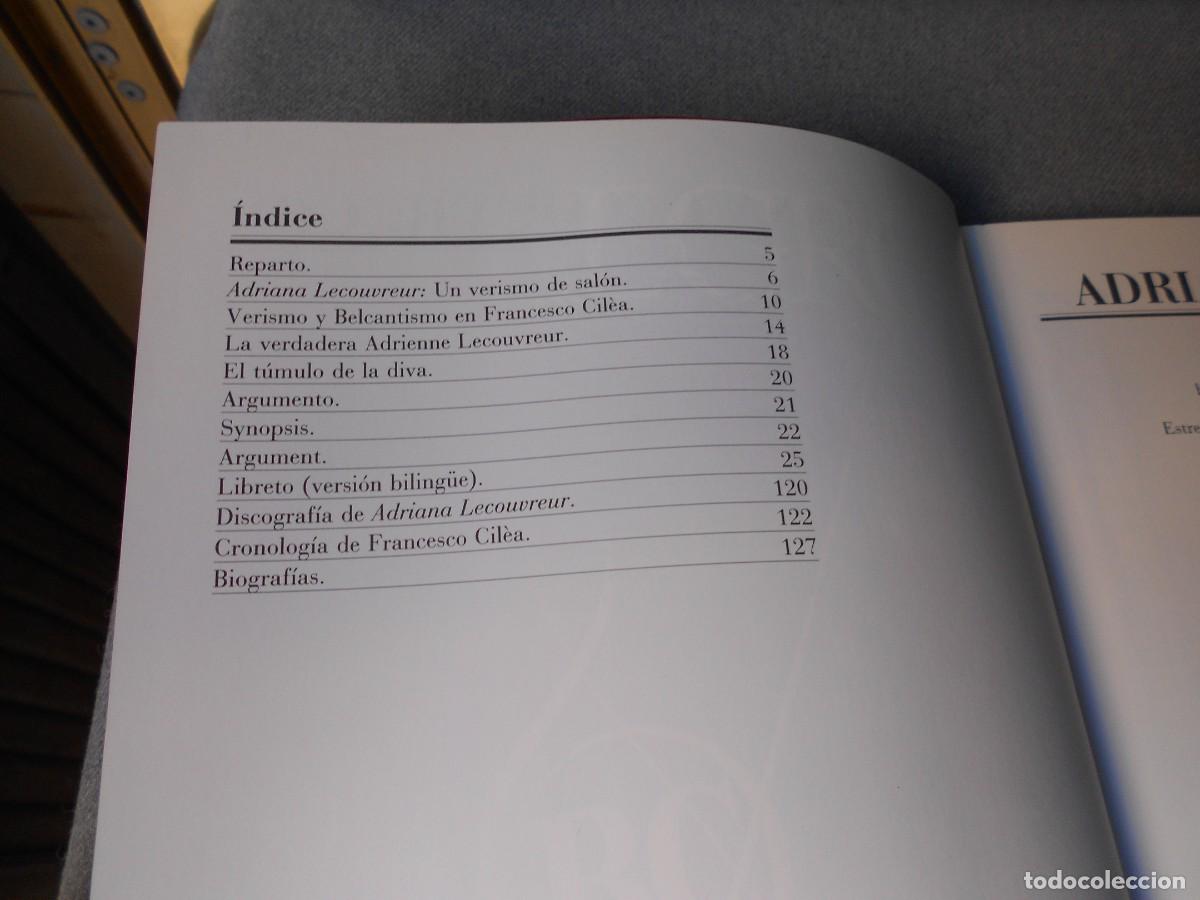 Cat&aacute;logos de m&uacute;sica: LIBRETO DE OPERA ADRIANA LECOUVRE&Uuml;R - Foto 3