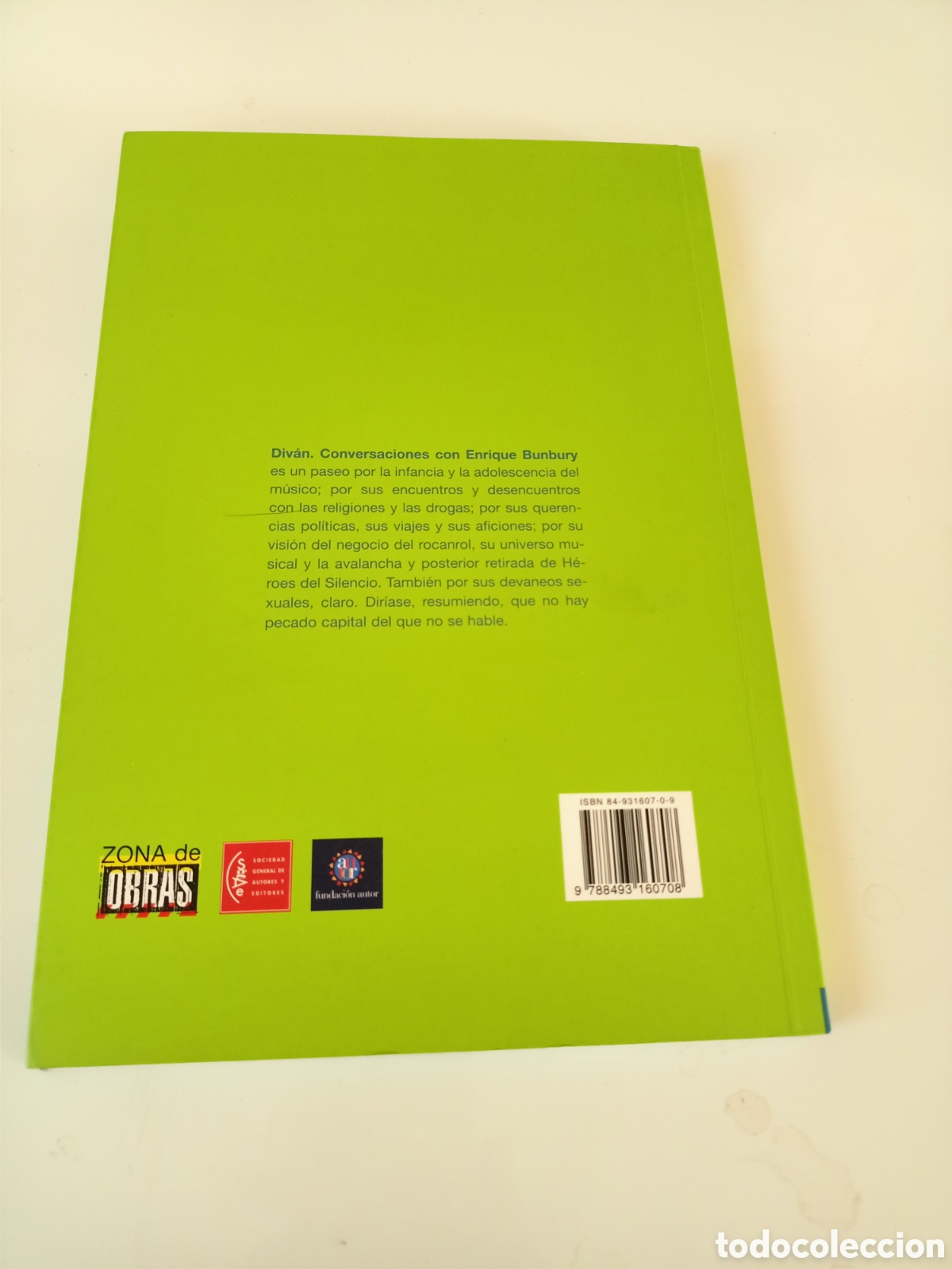 Cat&aacute;logos de m&uacute;sica: Bunbury libro Div&aacute;n Conversaciones - Foto 3