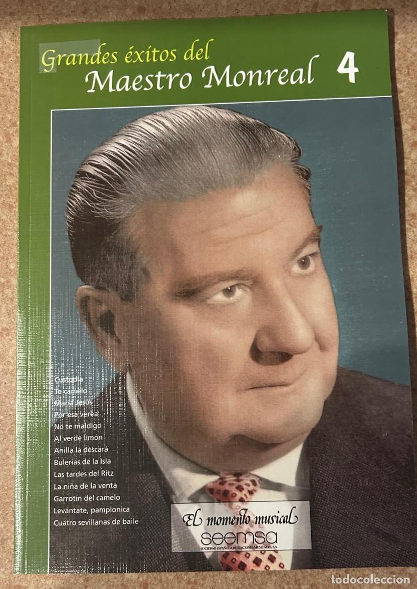 Cat&aacute;logos de m&uacute;sica: GRANDES &Eacute;XITOS DEL MAESTRO MONREAL - LIBRO DE LETRAS Y PARTITURAS - Foto 1