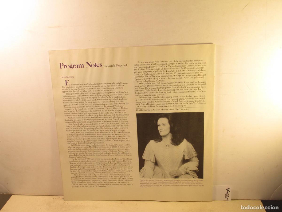 Catalogues de Musique: Joan Sutherland ? Joan Sutherland Label: The Classics Record Library 1982