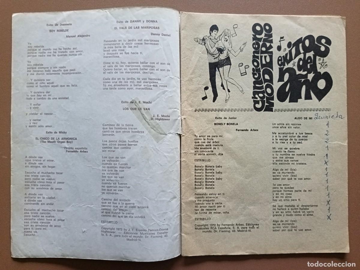 Cat&aacute;logos de m&uacute;sica: CANCIONEROMODERNO. N&ordm;- EXTRA, &Eacute;XITOS DEL A&Ntilde;O 1973 - Foto 2